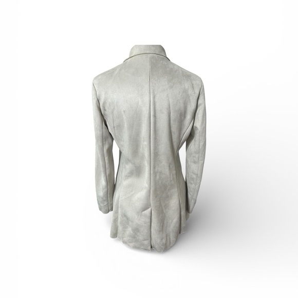 Zara Basic, Light Gray Women's Blazer - Picture 3 of 7
